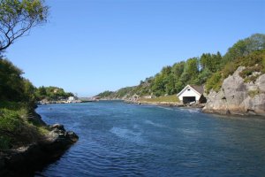 Am Straumen! Blick nach Westen, wo bald die offene See beginnt.